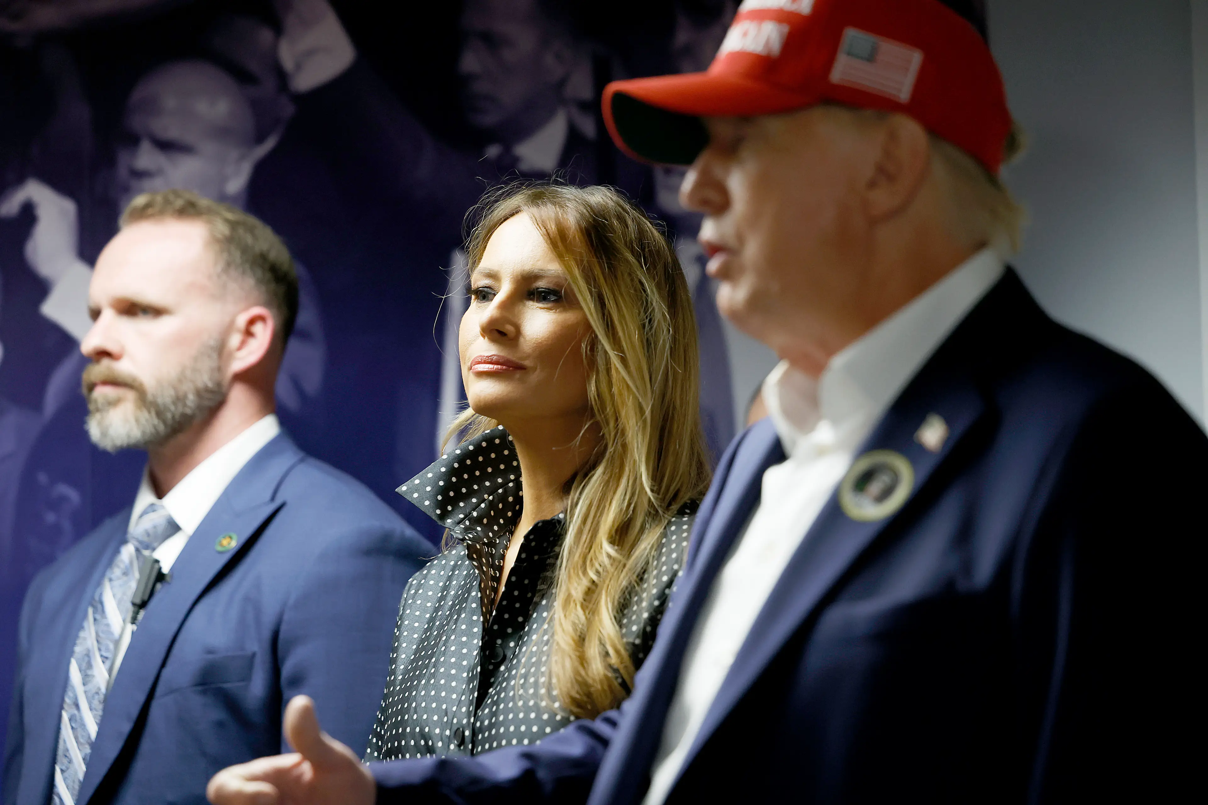 Melania says her husband permitted her to see the footage (Chip Somodevilla/Getty Images)