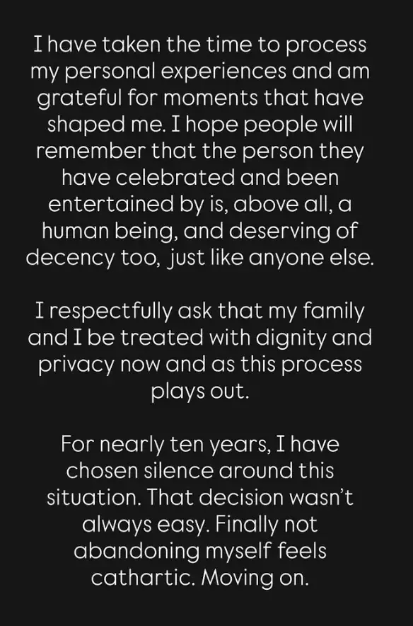 The stylist asked her fans for 'privacy' at this time (Instagram/@kristindodsonsmith)