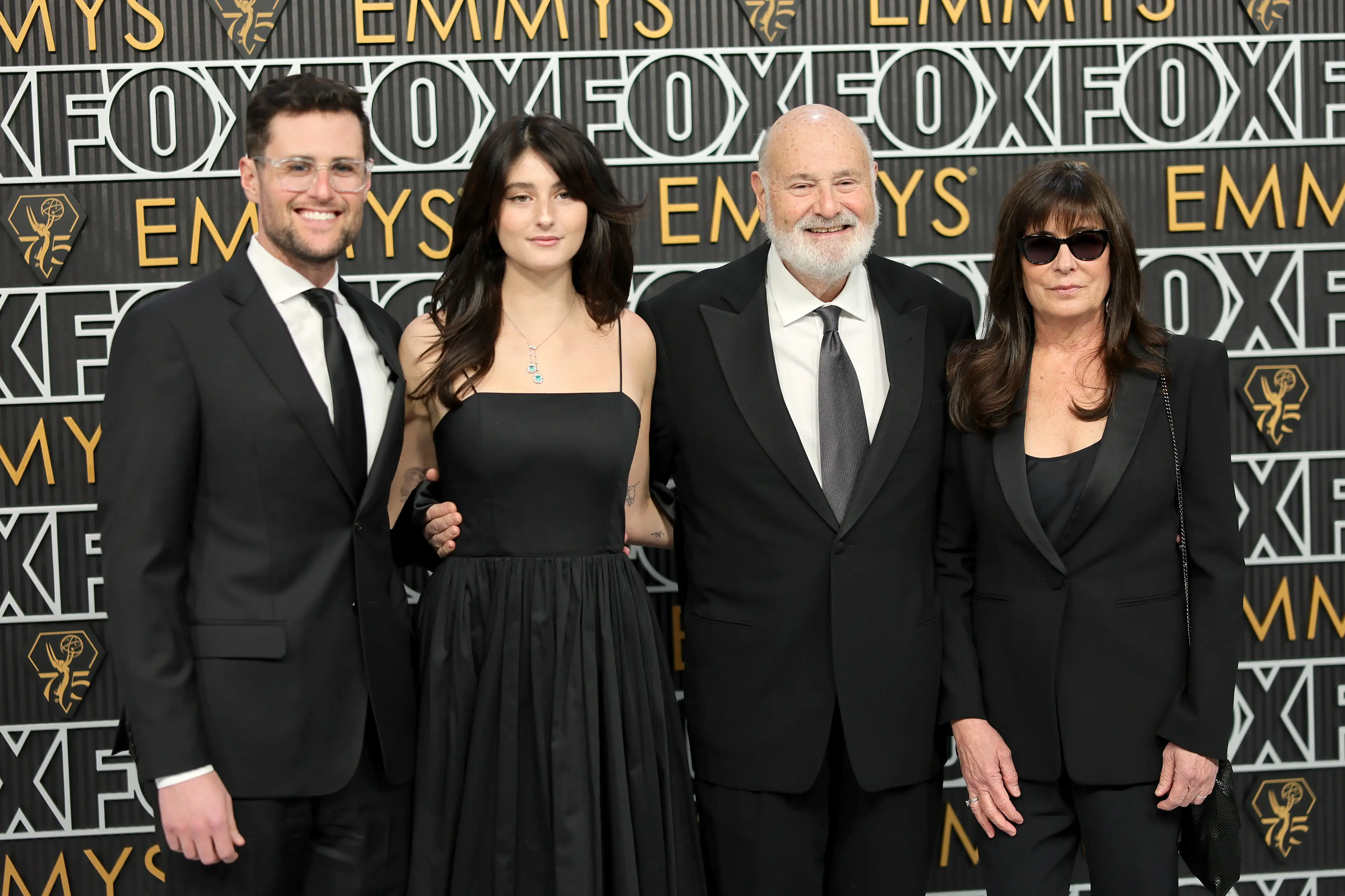 Romy (second from left) and Jake (far left) had influence over the decision for prosecutors not to seek the death penalty (Neilson Barnard/Getty Images)