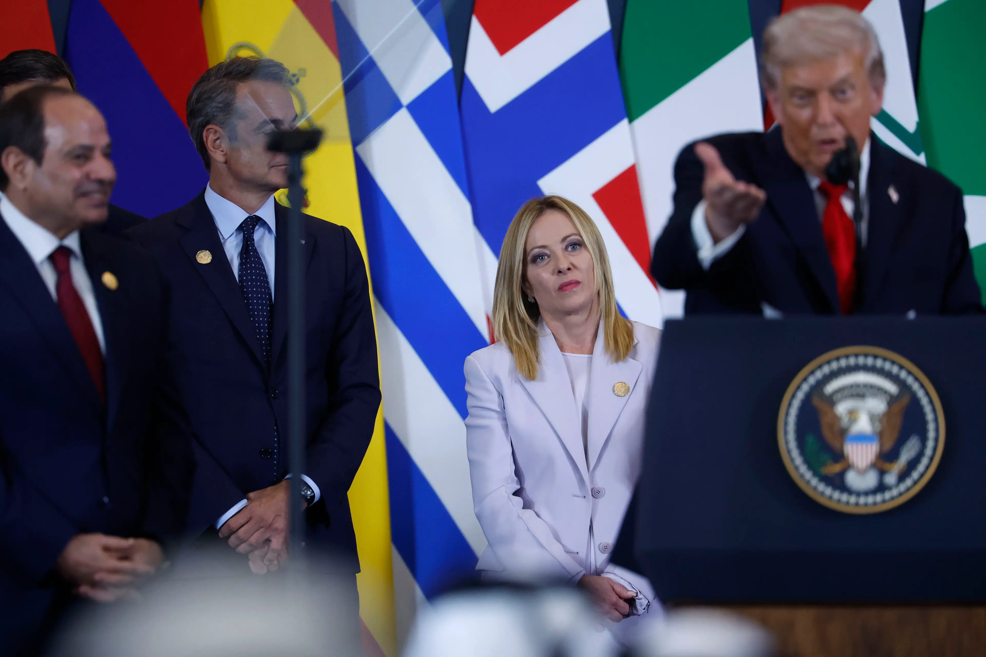 Trump commented on Italian PM Giorgia Meloni's looks (Chip Somodevilla/Getty Images)