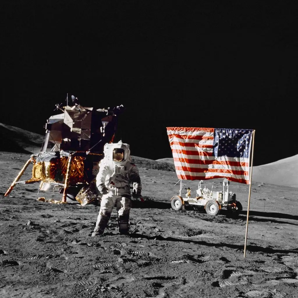 The Apollo Moon landing in 1972 (Universal History Archive/Getty Images)