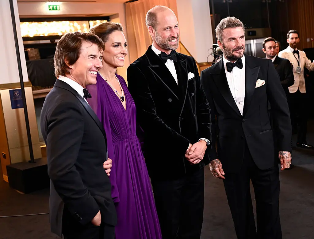 The trio were also joined by David Beckham and two of his sons, Cruz and Romeo (Gareth Cattermole/Getty Images)