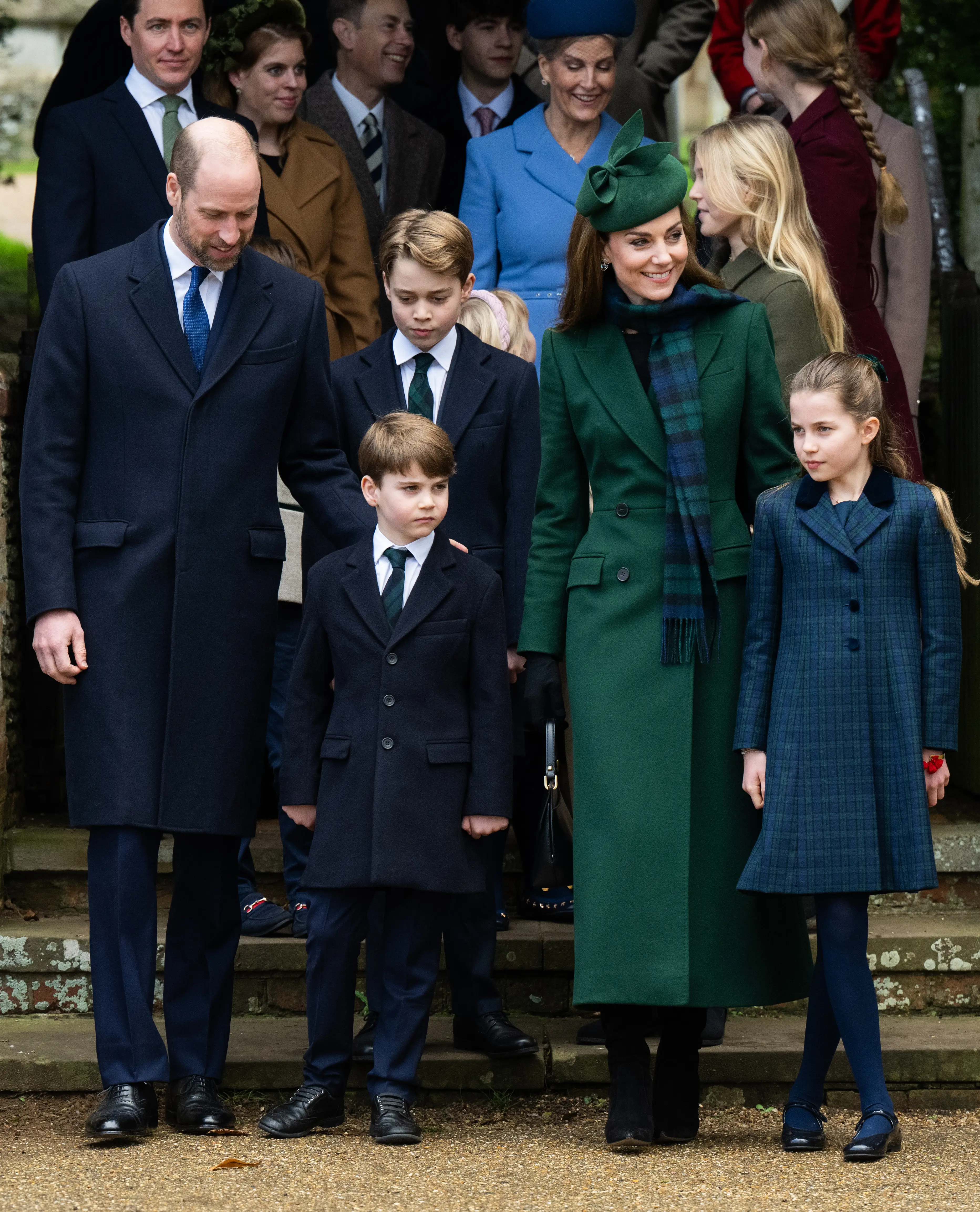 The Prince and Princess of Wales were seen on Christmas Day at Sandringham House. (Samir Hussein/WireImage)