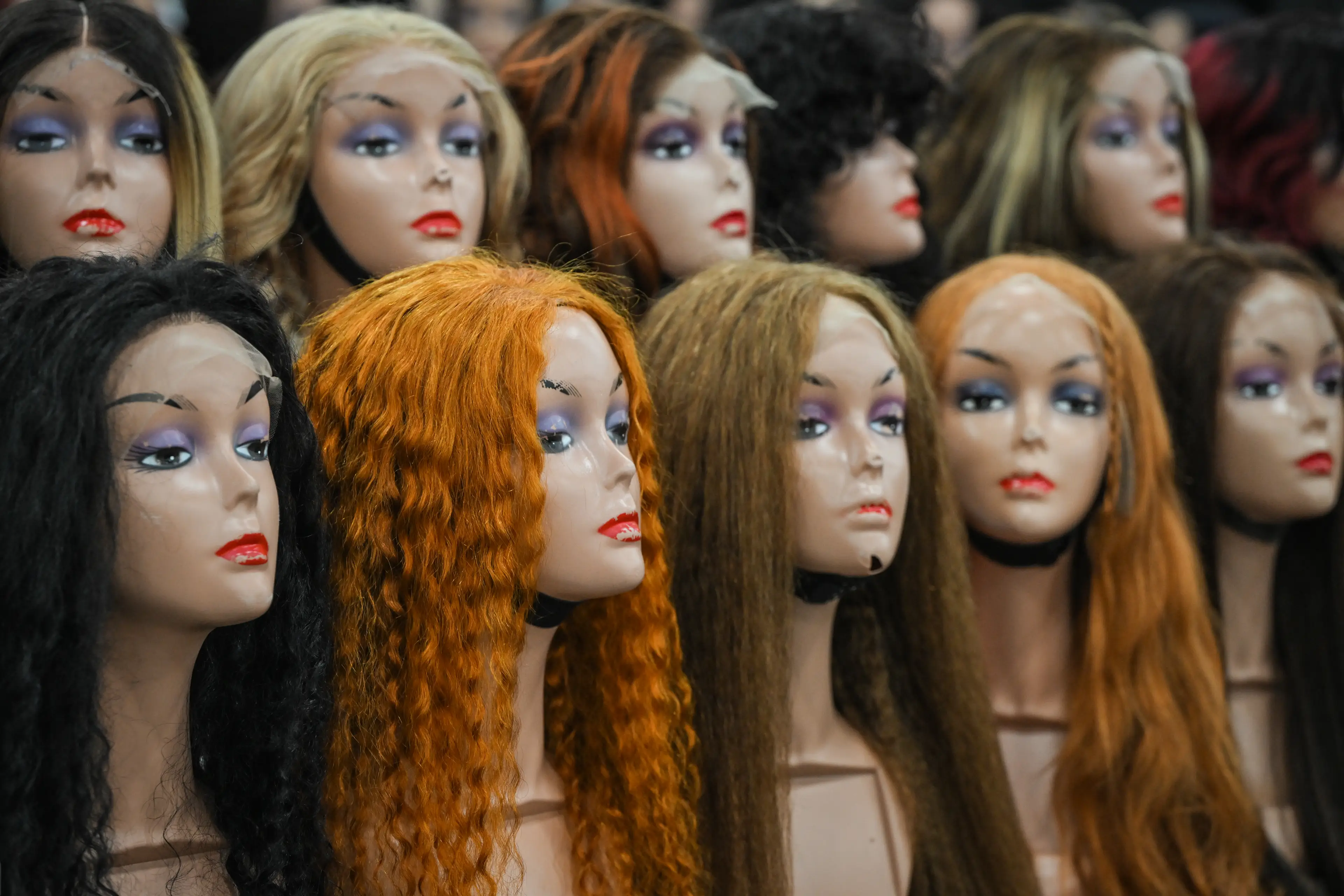There is a huge market for wigs and hair extensions (Artur Widak/NurPhoto via Getty Images)