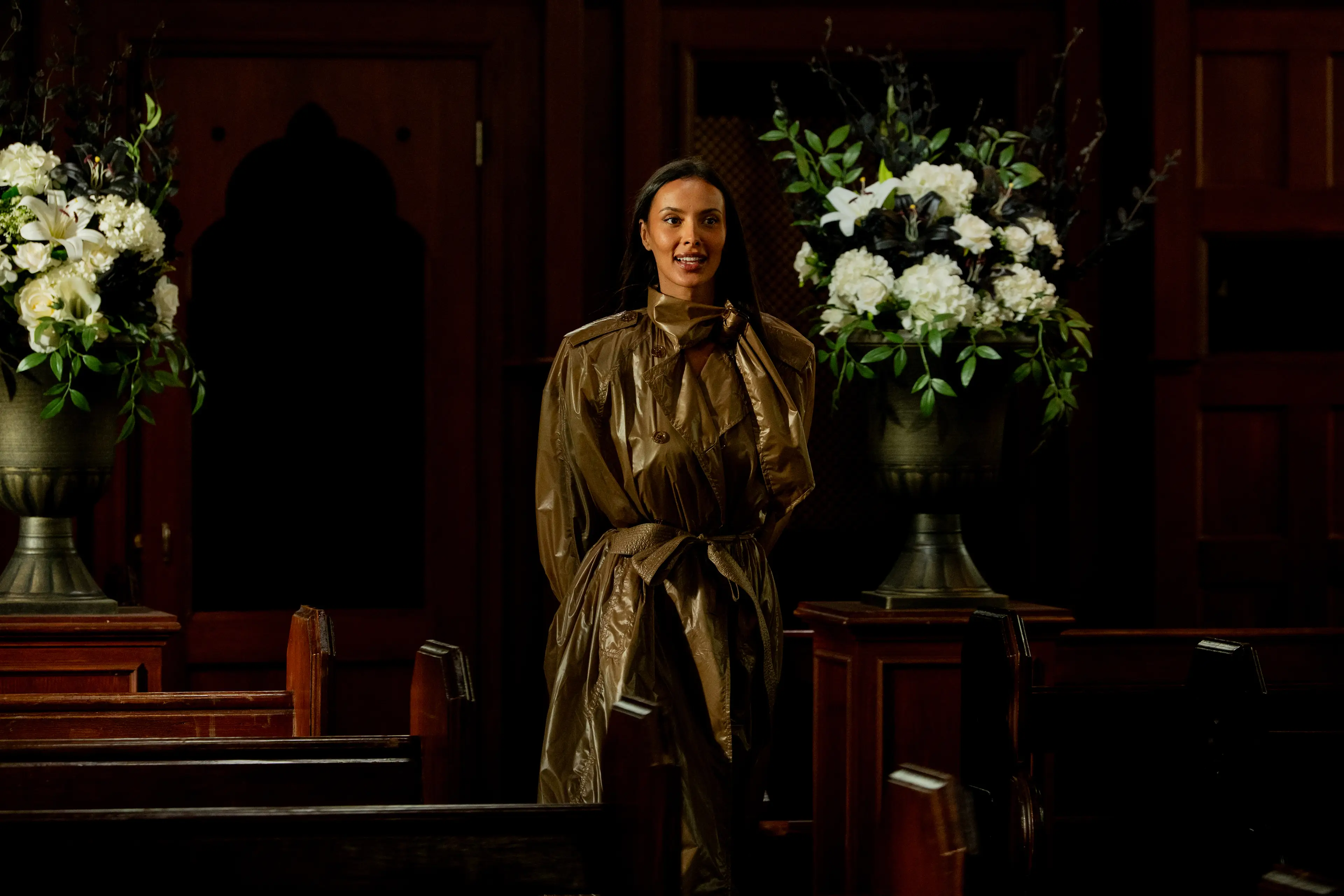 No traitor has ever looked as good as Maya (BBC/Studio Lambert/Euan Cherry)