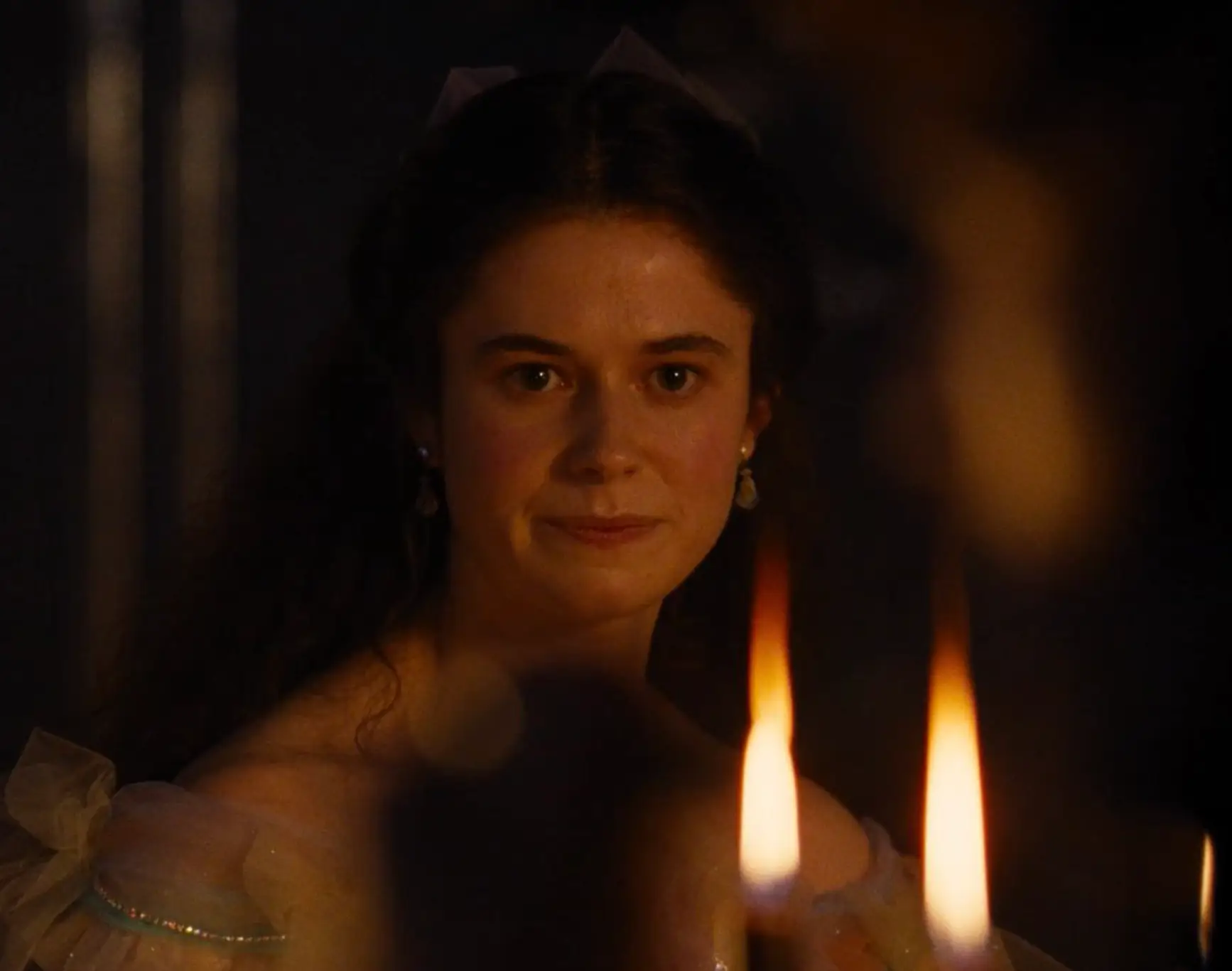 Saltburn actress Alison Oliver stars as Isabella Linton in the Emerald Fennell-directed flick (Warner Bros.)