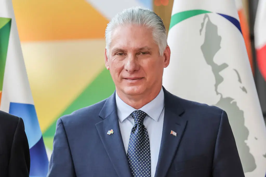 Cuban leader, Miguel Díaz-Canel Bermúdez shared a post on X (Nicolas Economou/NurPhoto via Getty Images)