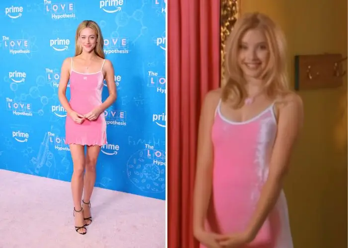 Reinhart wore a Miu Miu dress for this look (Photo by Emma McIntyre via Getty Images / Disney)