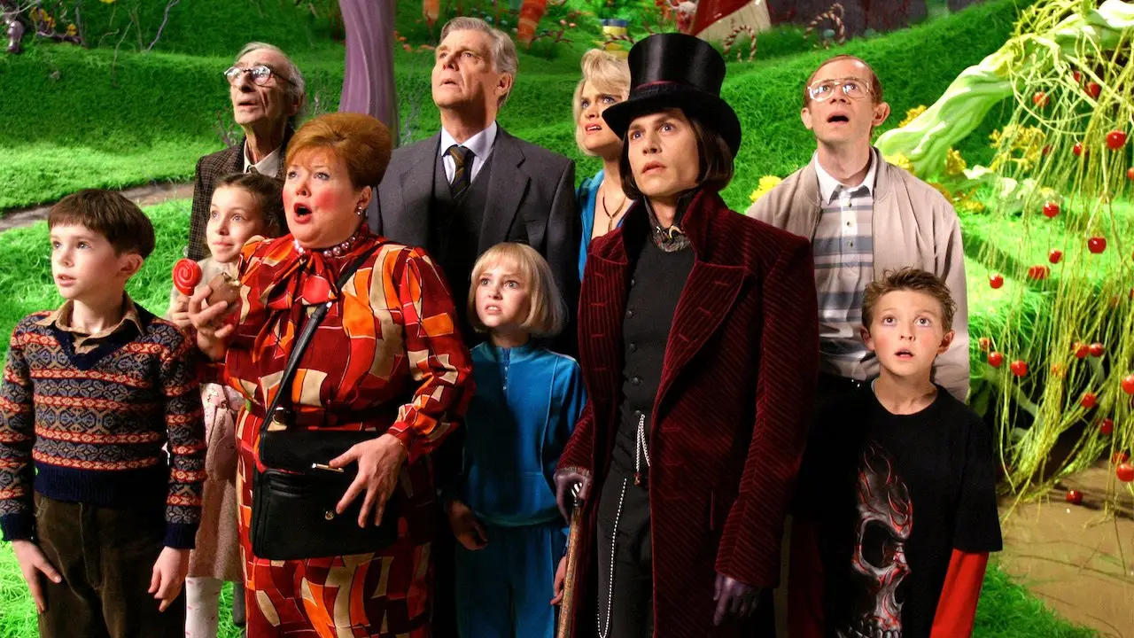 Highmore starred in the 2005 version of Charlie and the Chocolate Factory (far left) (Warner Bros. Pictures)