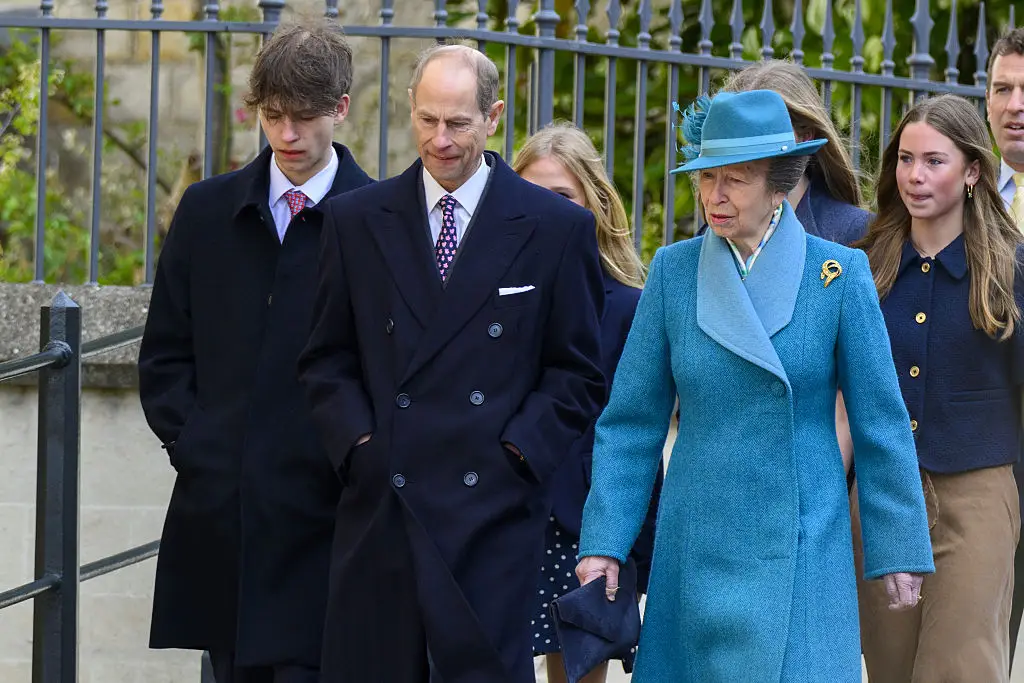 Her husband, Prince Edward, was among those in attendance, as was their 18-year-old son James, the Earl of Wessex (Anadolu/Getty Images)