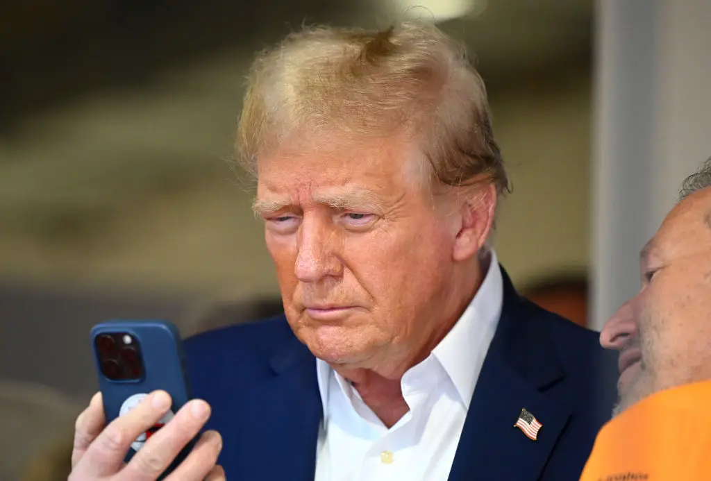 Donald Trump has been called out for one very noticeable blunder on one of his recent social media posts (Clive Mason / Staff / Getty Images)