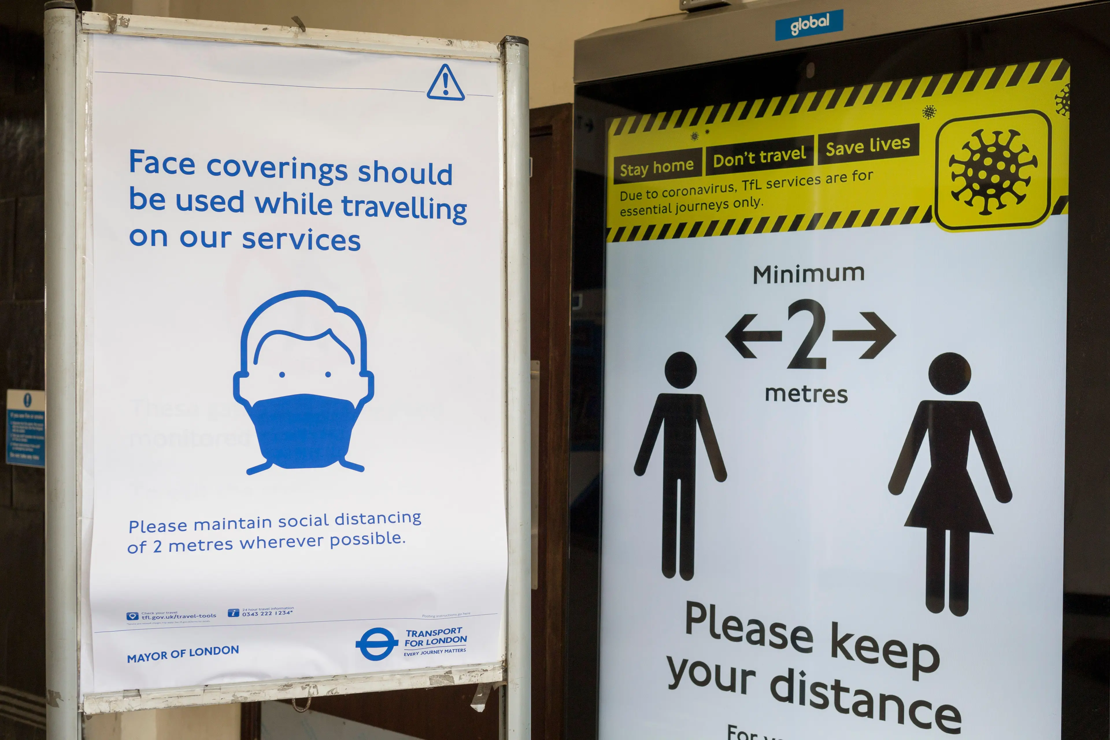 The public was told to avoid unnecessary journeys (