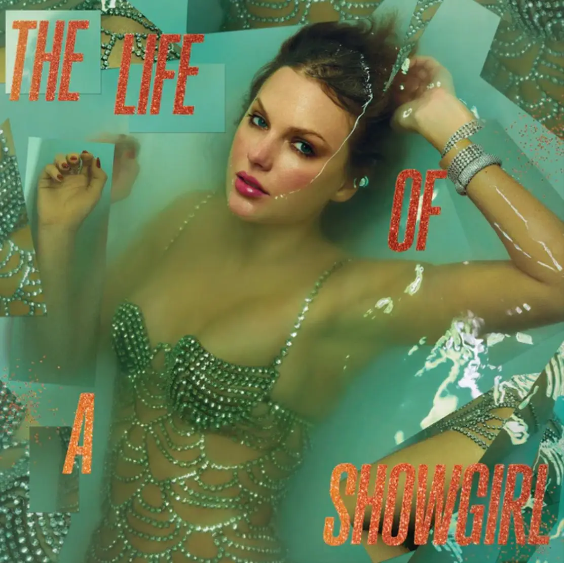 The cover sees Taylor submerged in a bathtub while all glammed up in a 'showgirl' style outfit (Taylor Swift)