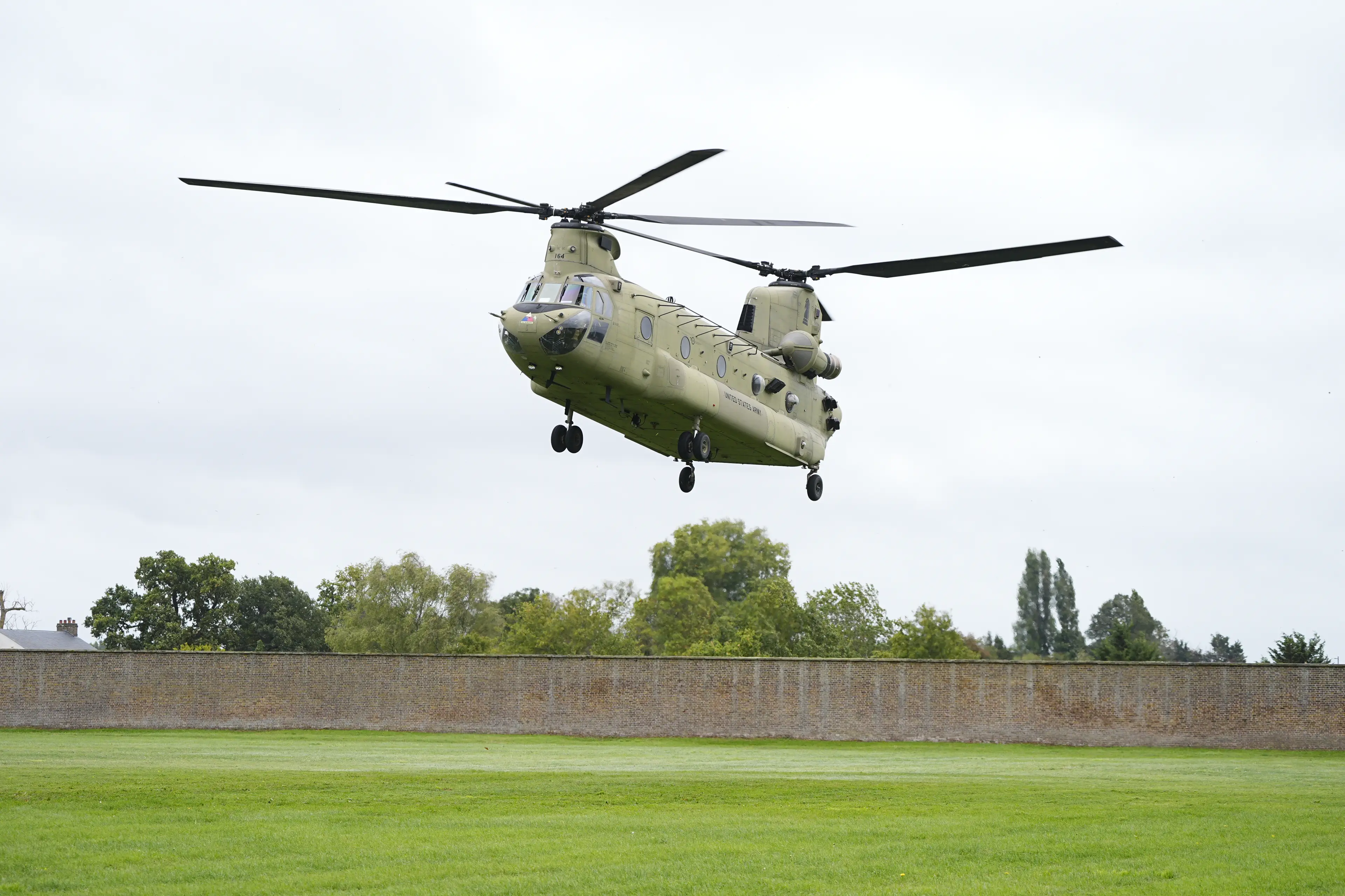 The Trumps landed at Windsor Castle moments ago (Aaron Chown - WPA Pool/Getty Images)