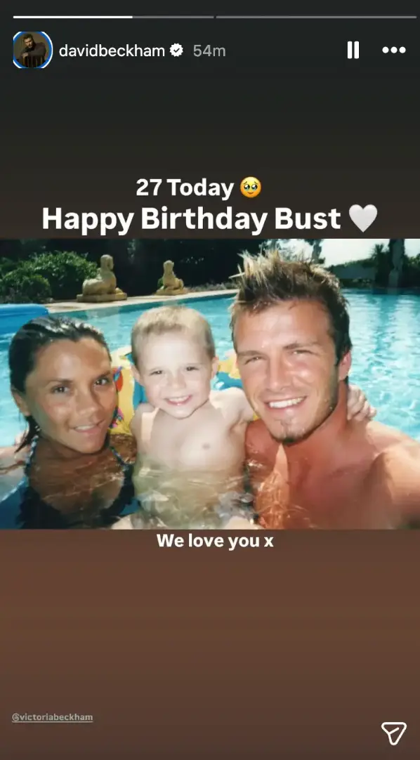 Both David and Victoria shared birthday tributes for their son (Instagram/davidbeckham)