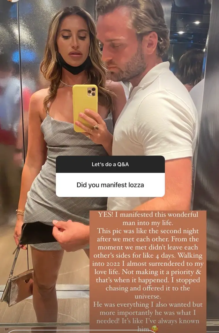 Ferne believes she manifested her husband-to-be.