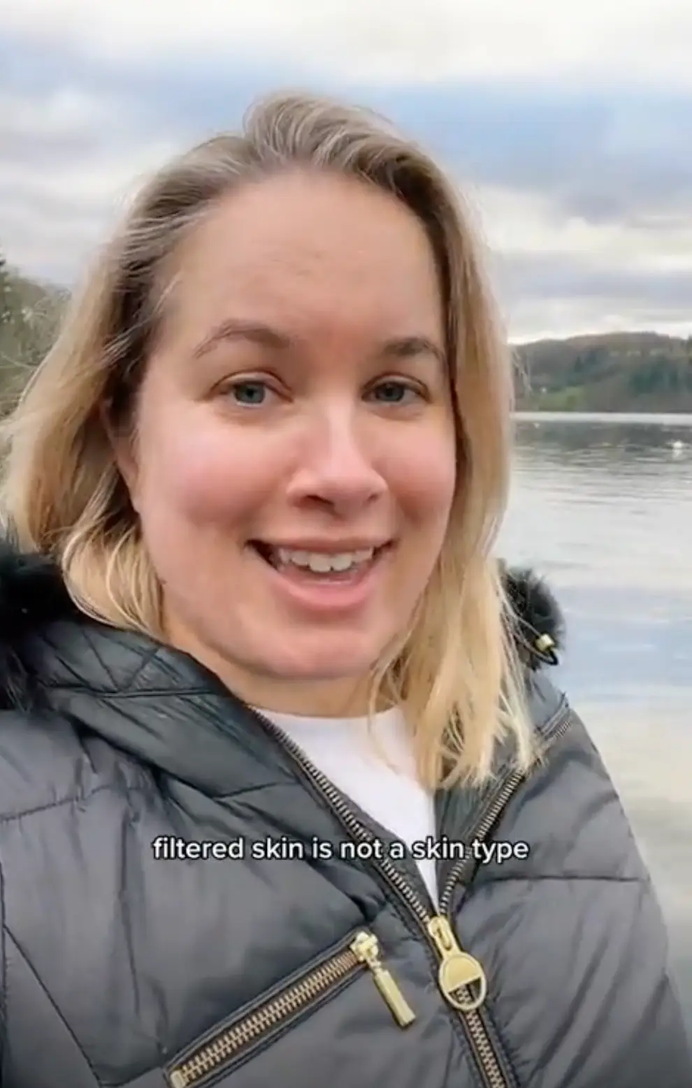 This is what Joanna looked like before applying the filter.