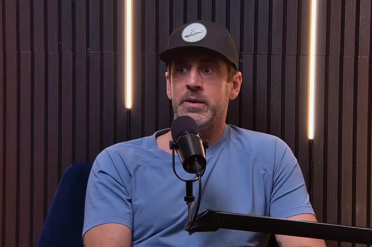 Rodgers made a series of claims about his relationship with Woodley during the podcast (YouTube/Not Just Football with Cam Heyward)