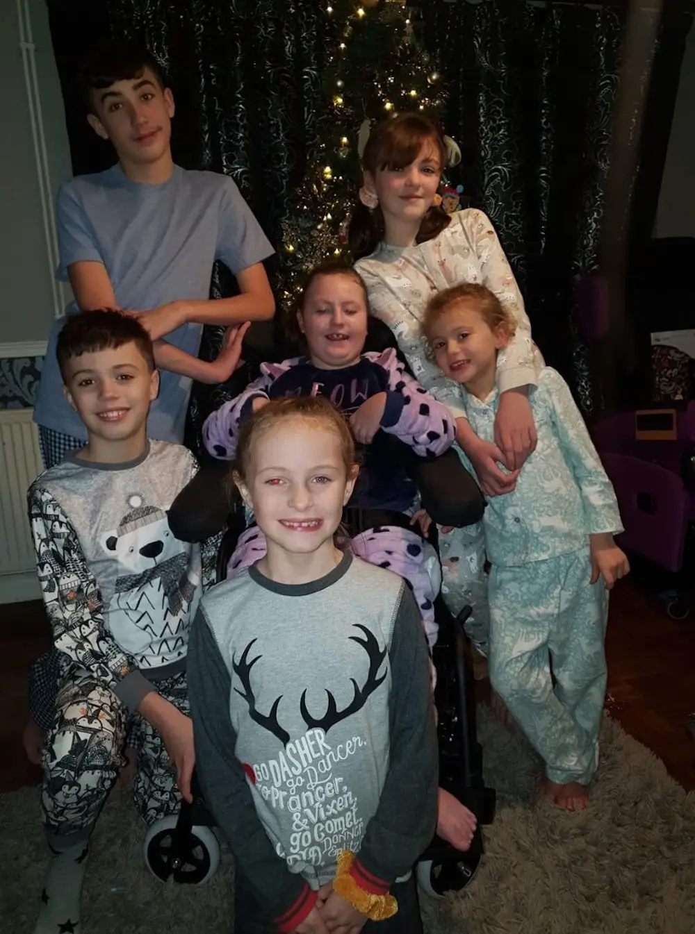 Lacey's siblings were sent age appropriate letters explaining what their brave sister had done.