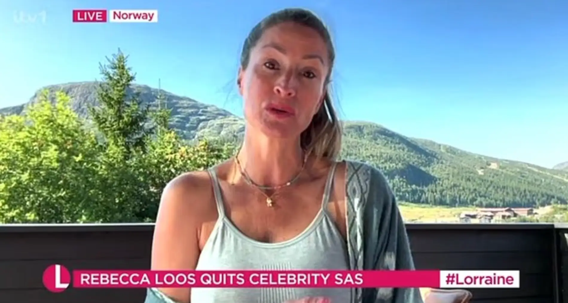 Loos discussed her decision to quit 'SAS: Who Dares Wins' today (ITV)