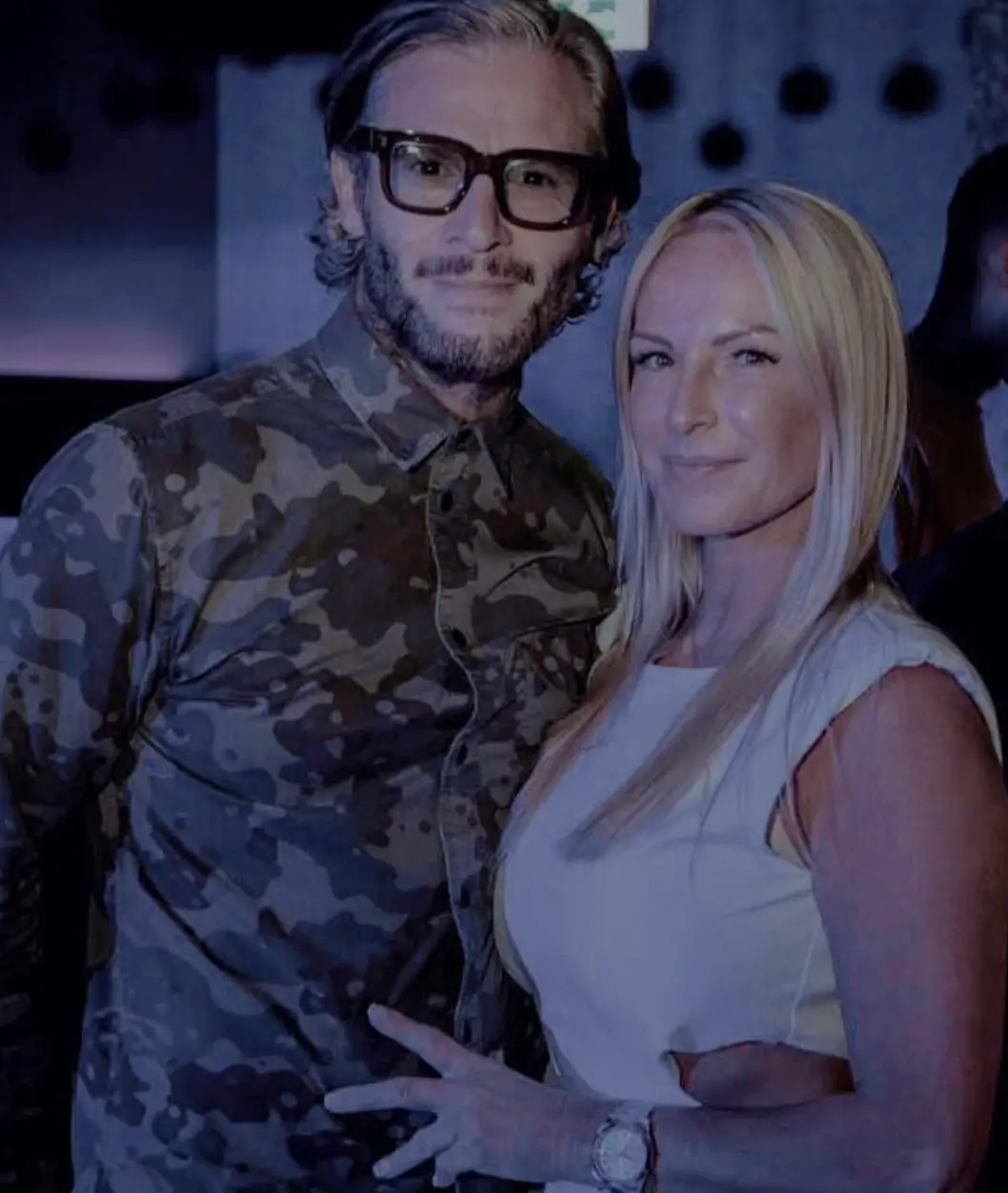 Eddie Boxshall with his new partner.