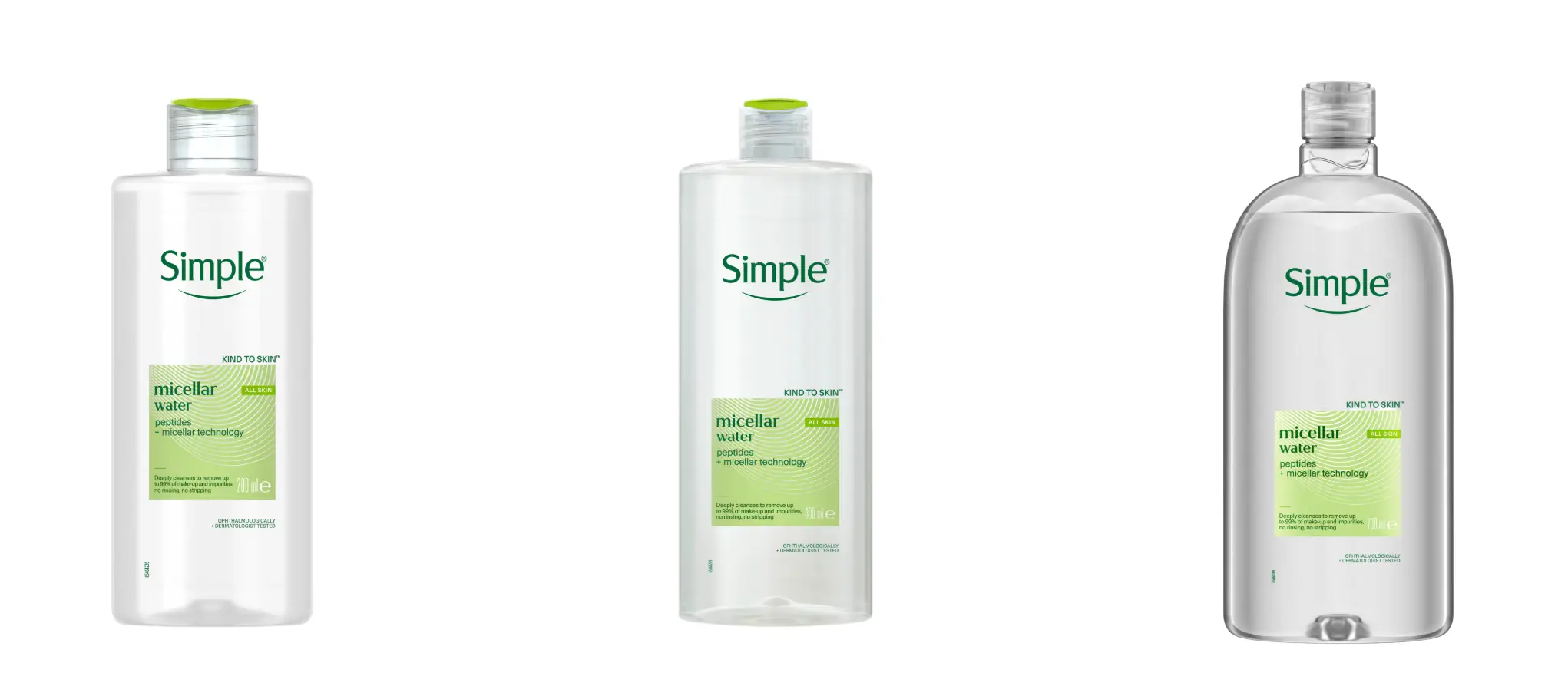 The company is recalling a limited number of Simple Kind to Skin Micellar Cleansing Water 200ml, 400ml and 730ml products with specific batch codes due to the possible presence of bacteria, which has the potential to cause eye inflammation for some consumers (Simple)