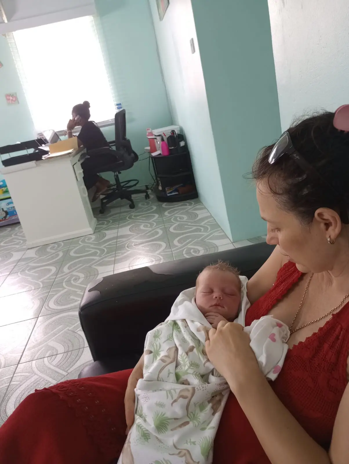 The couple are still awaiting a passport for their daughter.