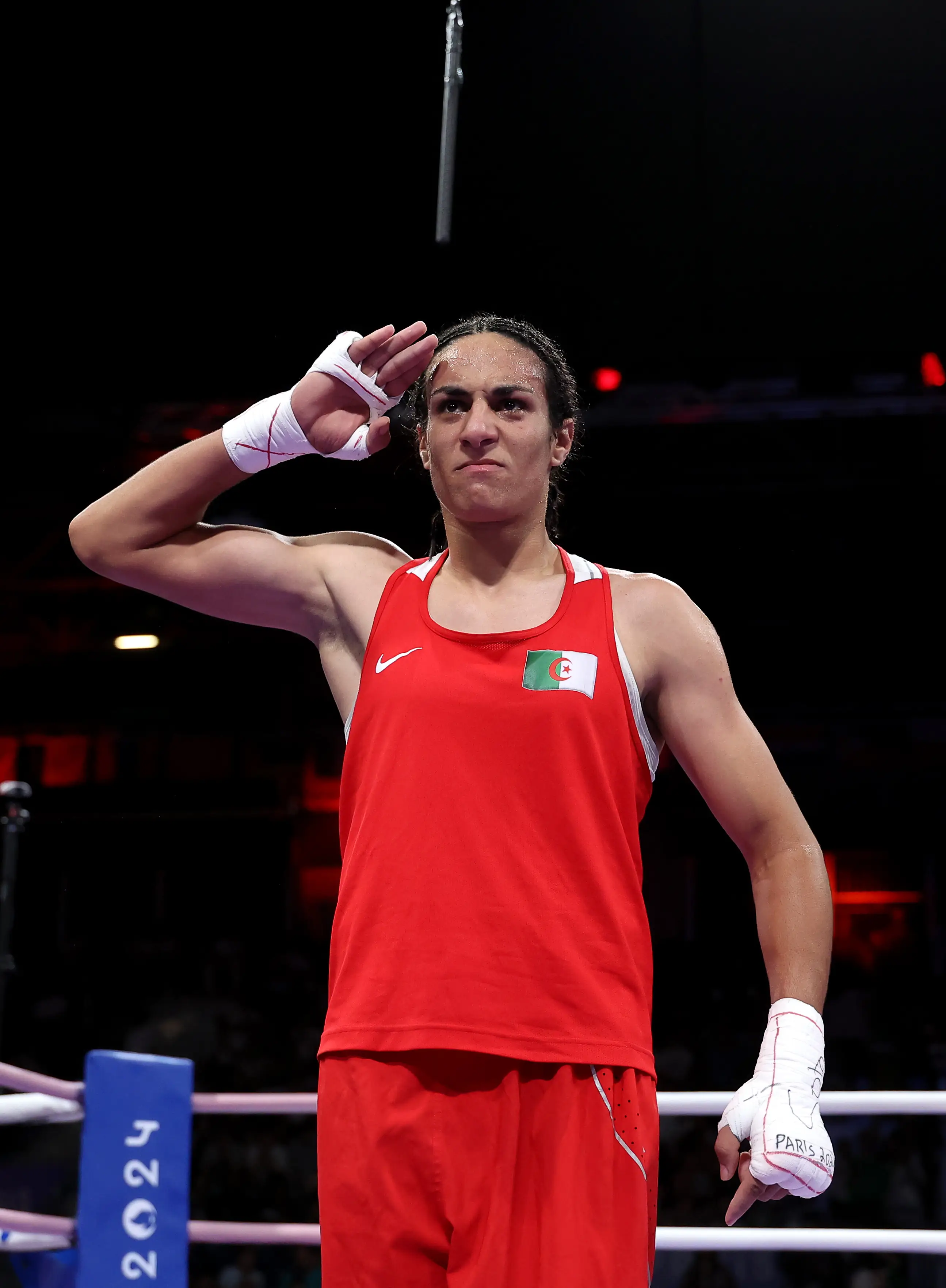 Algerian boxer Imane Khelif (Richard Pelham/Getty Images)