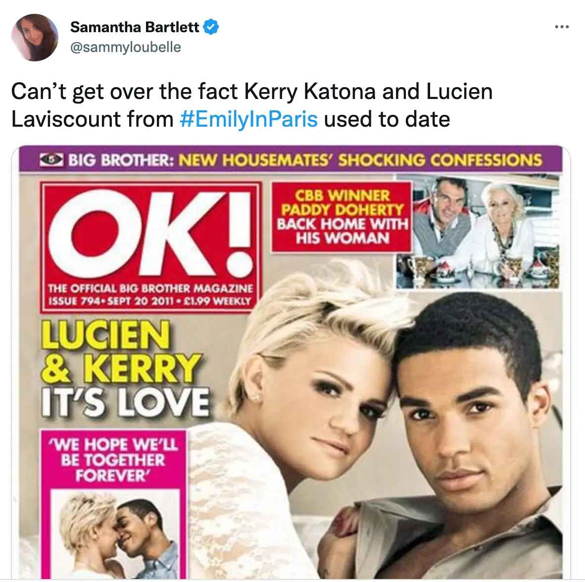 Fans have been stunned by Katona's relationship with Laviscount.