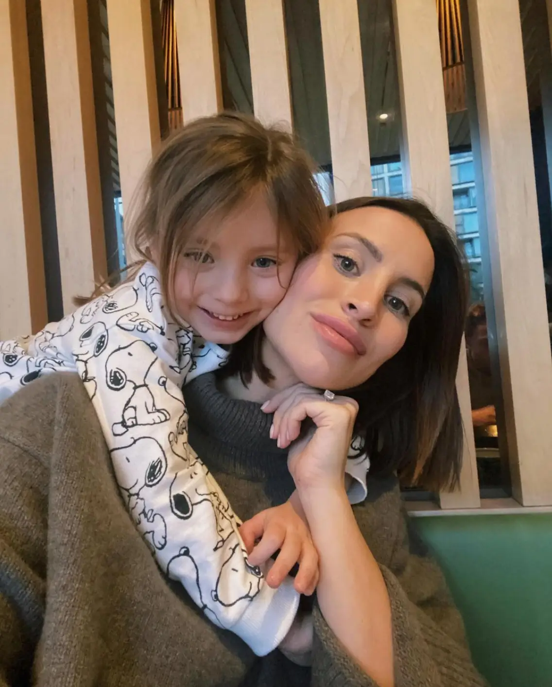 Ferne with her daughter Sunday.