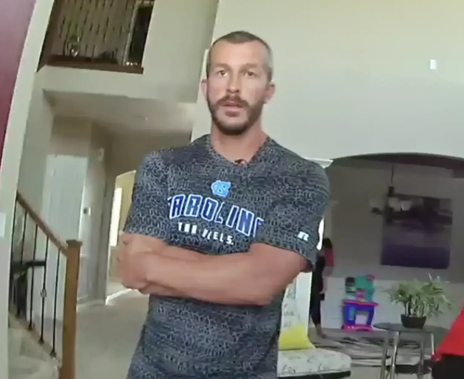 The killer's attempt at an elaborate cover-up was captured on camera. 