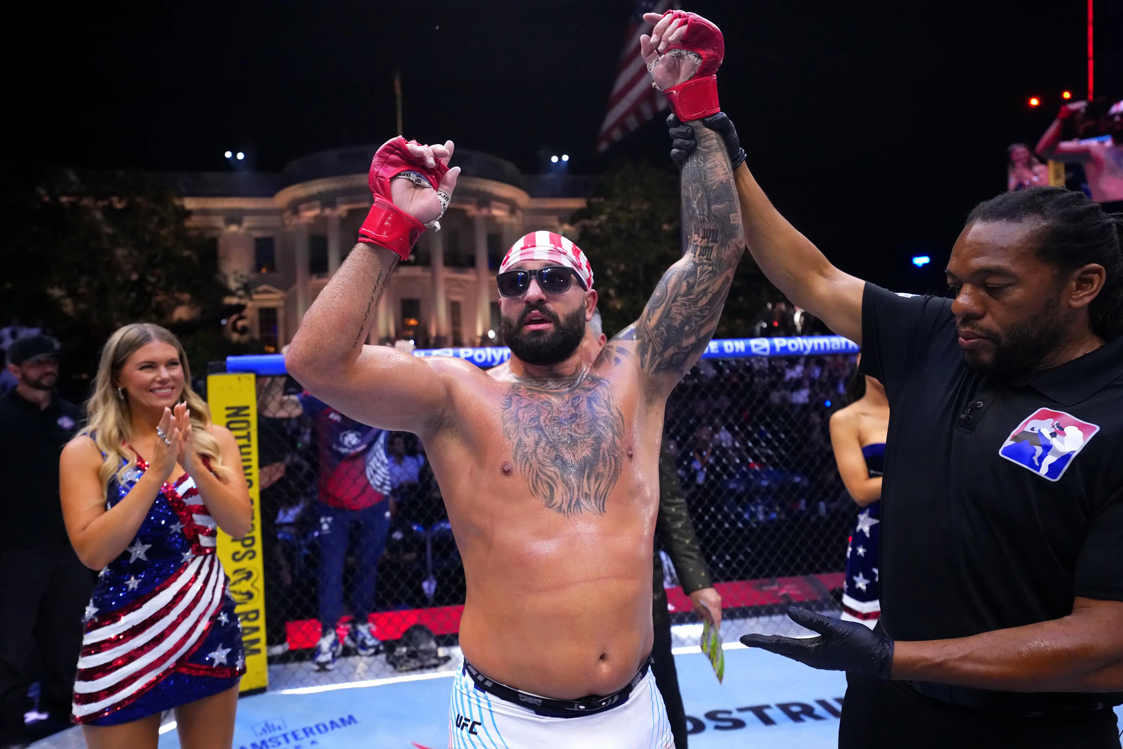 Hokit knocked Lewis out in the third round (Jeff Bottari/Zuffa LLC)