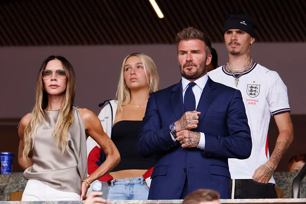 The Beckhams attended the World Cup without Brooklyn and Nicola (Richard Sellers/Sportsphoto/Allstar via Getty Images)