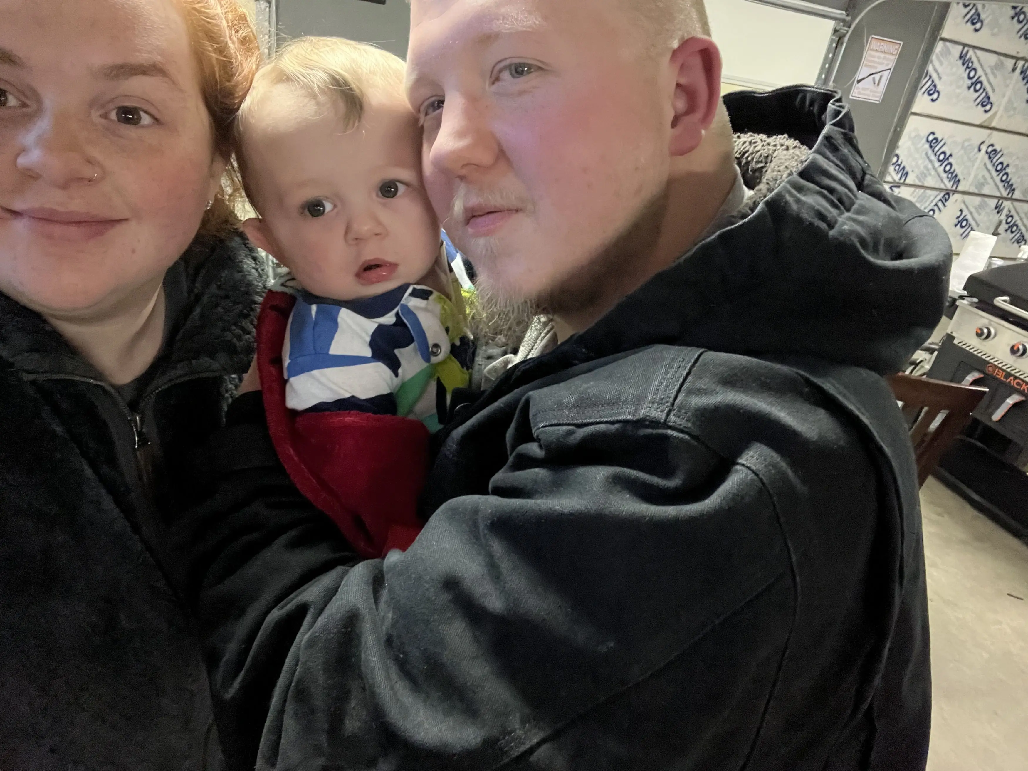 Her partner had 'wished' for a baby two days before their son's surprise birth.