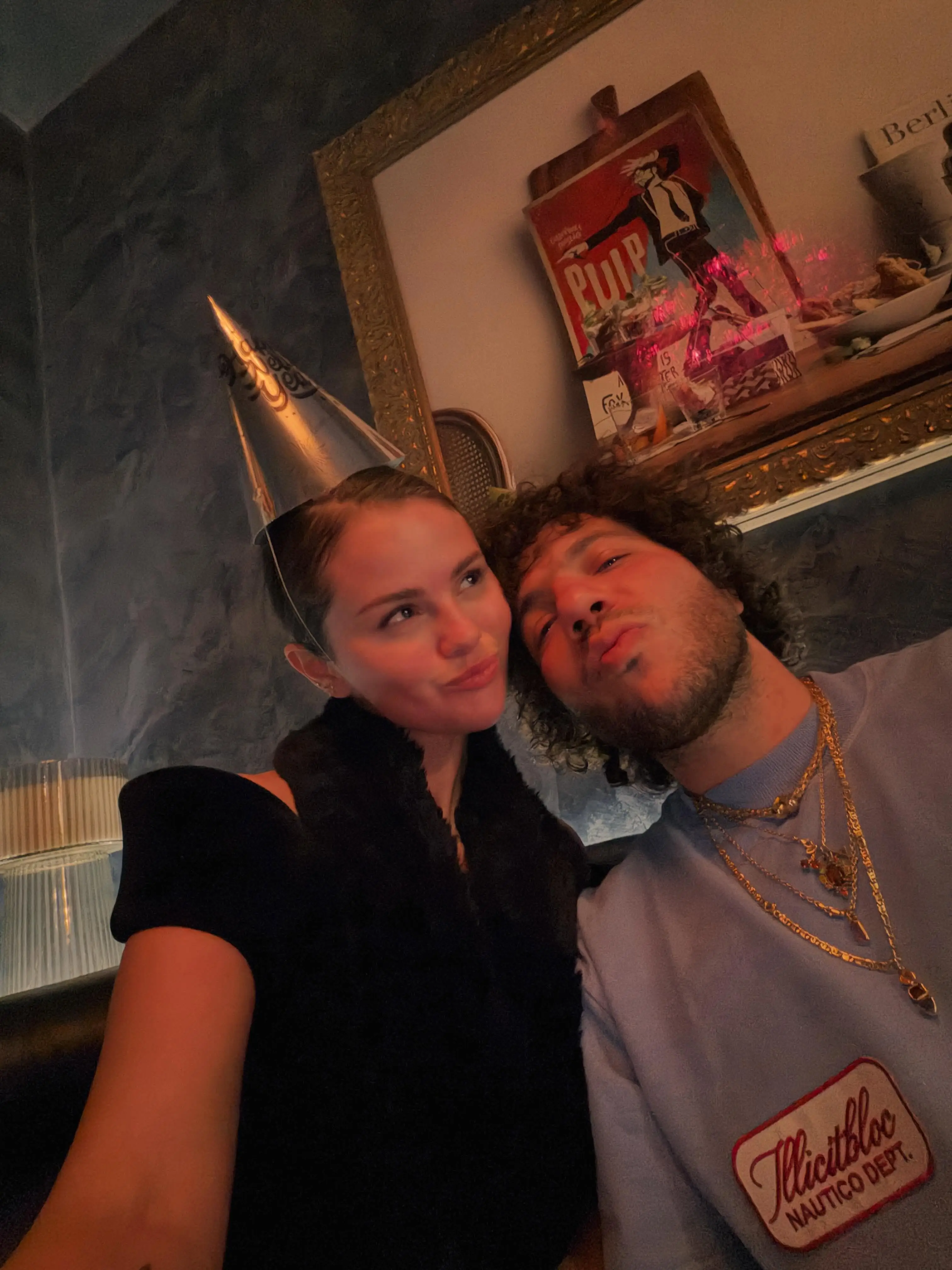 It turns out Benny Blanco is terrified of flying (instagram/@selenagomez)