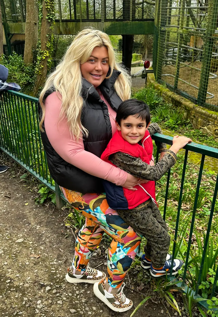 Gemma with step-son Tristan (Instagram/@gemmacollins)
