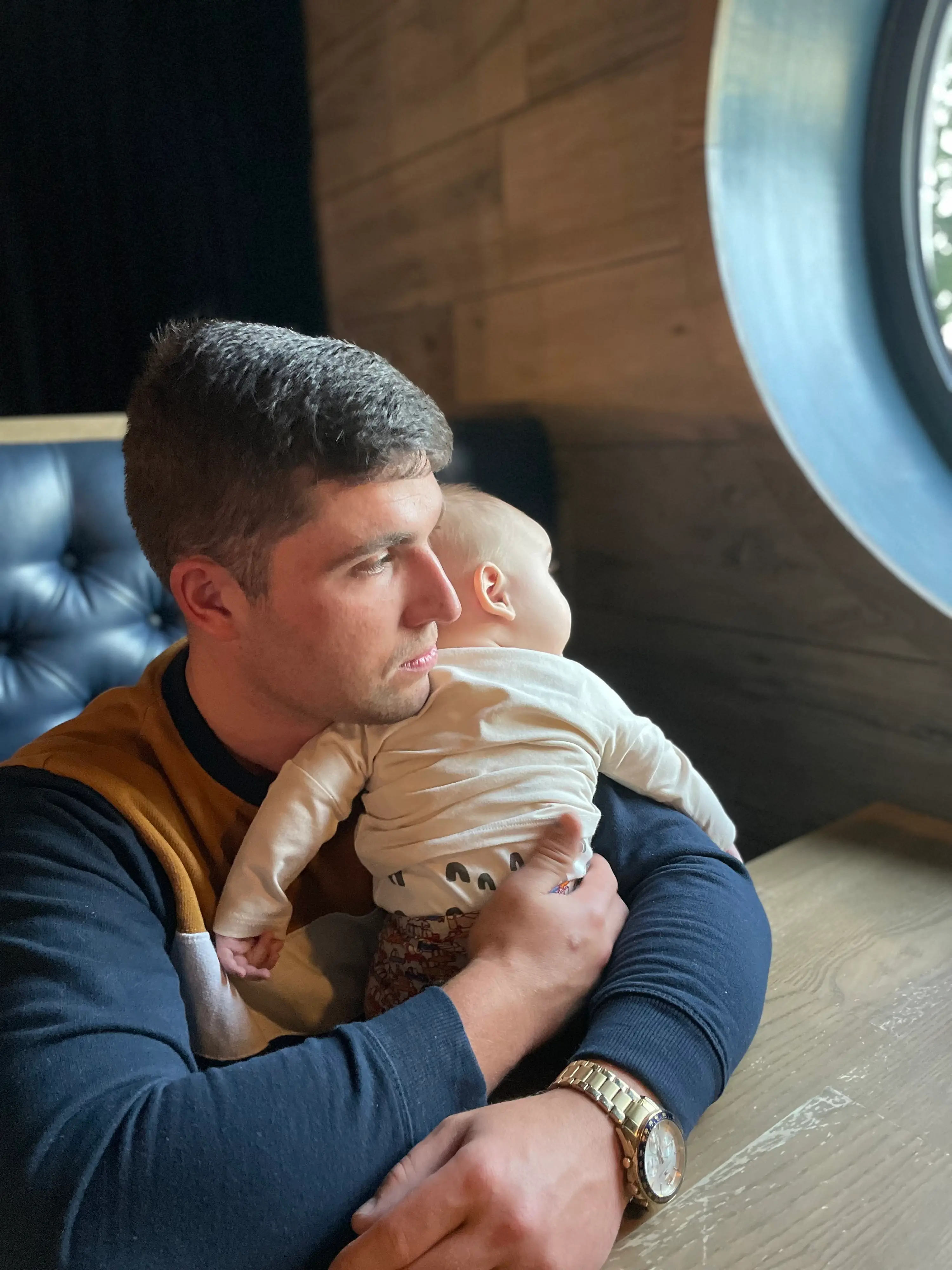 The young dad had welcomed his son Jacob just months before his tragic death (SWNS)