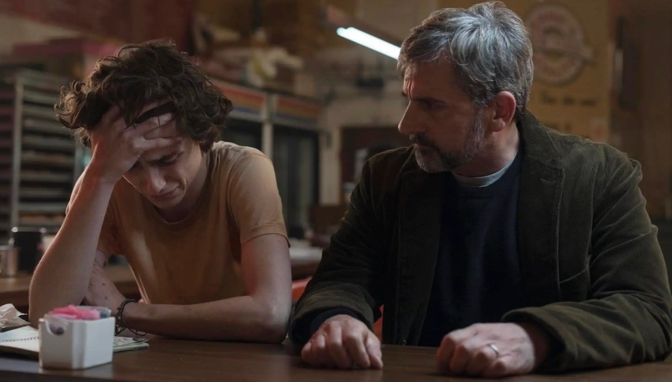 Timothée Chalamet and Steve Carell in Beautiful Boy (MGM)