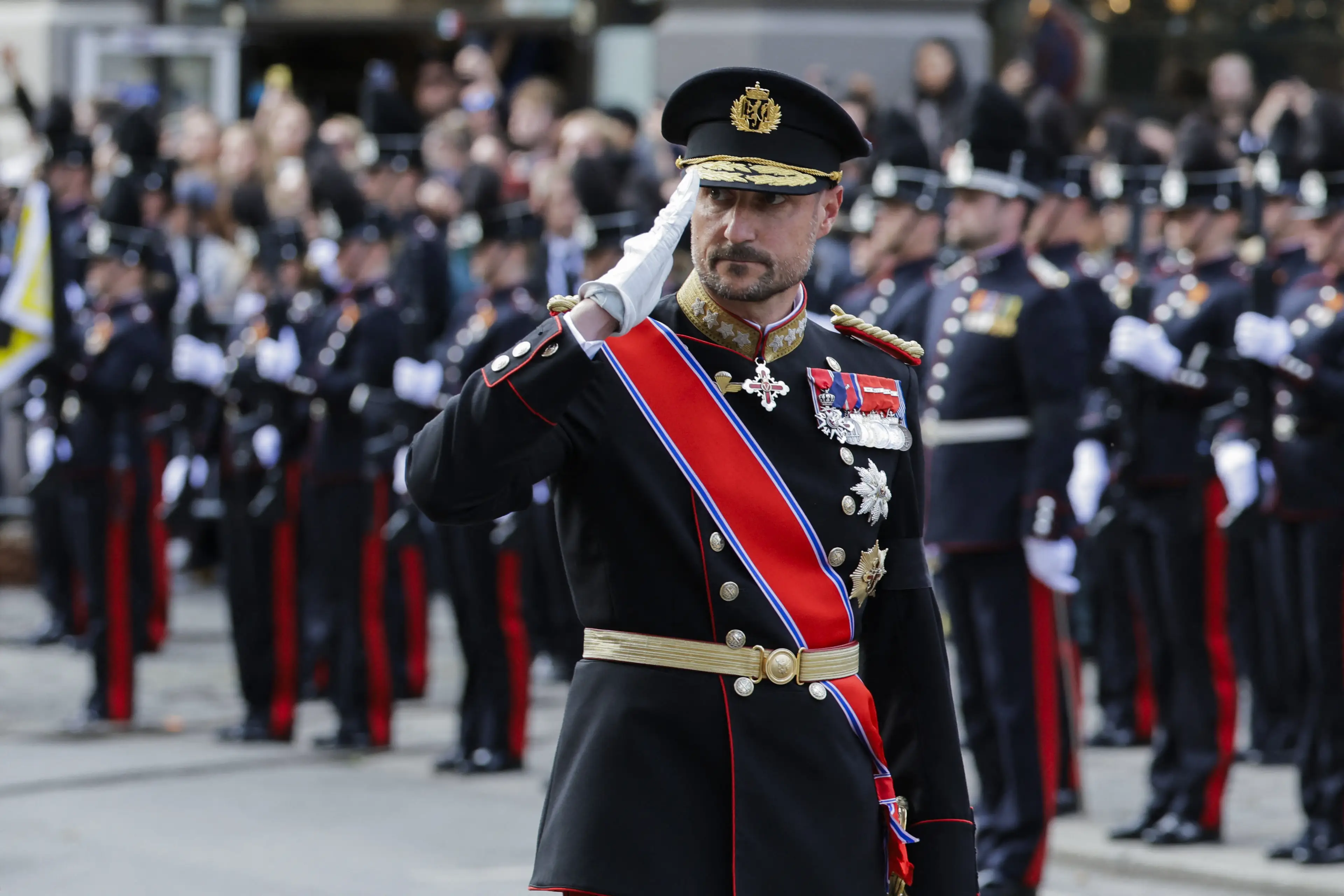 Haakon automatically assumed the throne upon his father's passing (Paul S. Amundsen / POOL / AFP via Getty Images)