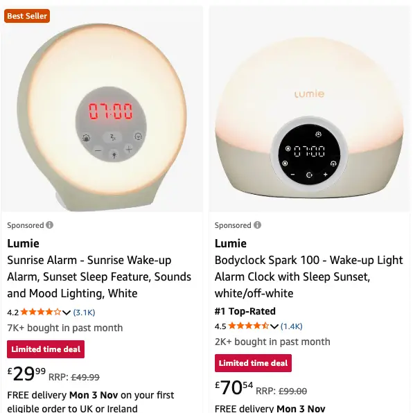 Dozens of devices are currently on offer