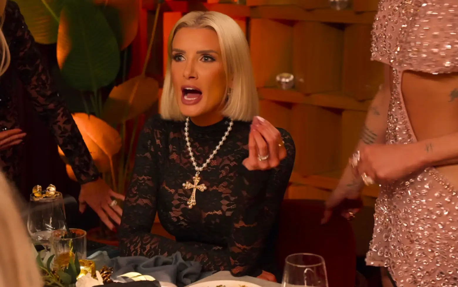 Nicole admitted the dinner party wasn't her 'proudest moment' (Netflix)