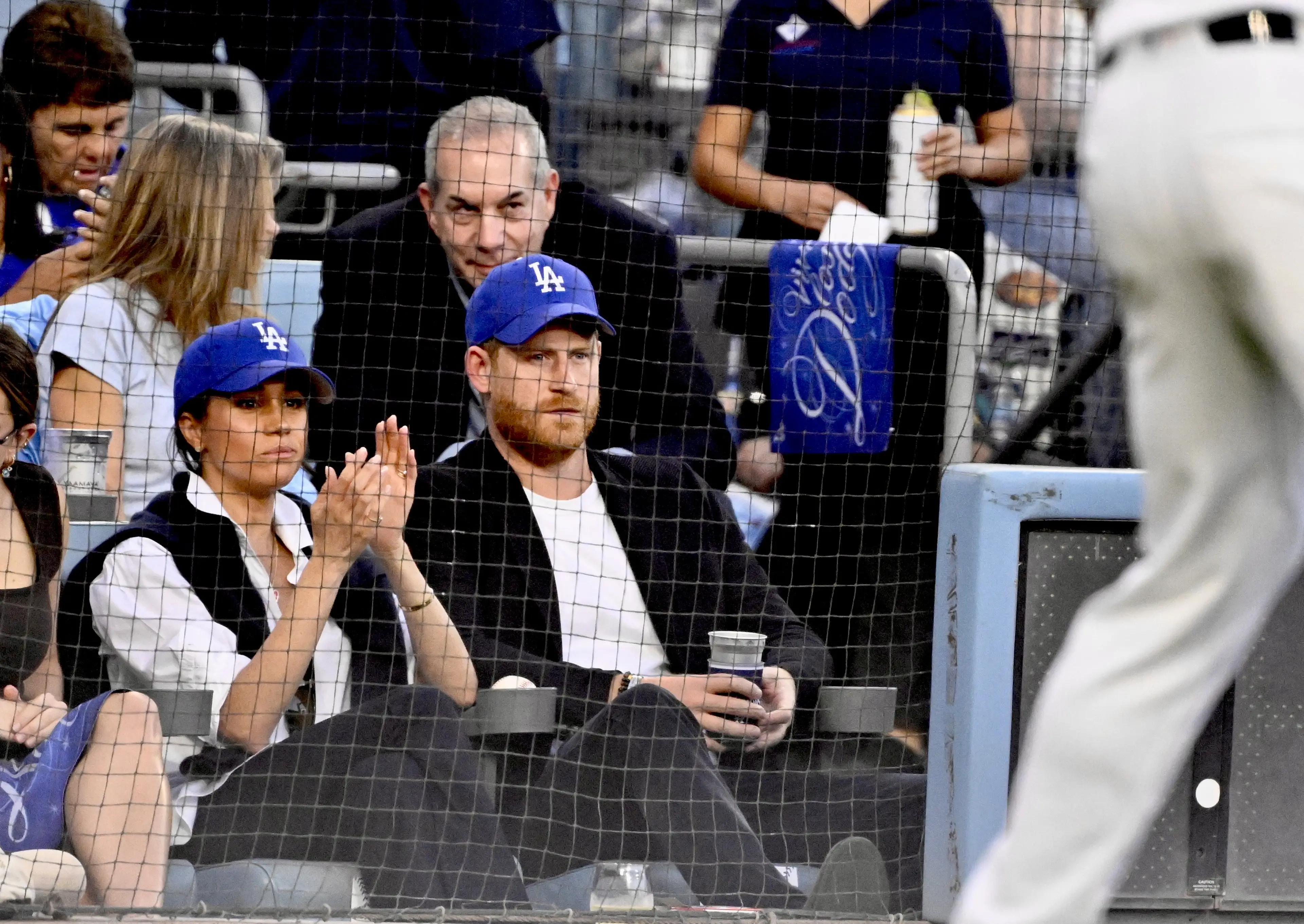 Prince Harry and Meghan Markle enjoyed front-row seats at the baseball game last month (Keith Birmingham/MediaNews Group/Pasadena Star-News via Getty Images)