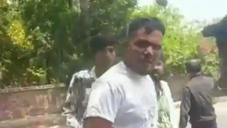 A video of Ramesh walking away from the crash began popping up on social media (Sky News)