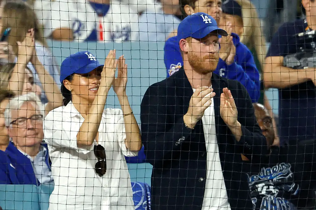 Royal fans hit out at Harry supporting the LA Dodgers despite his father King Charles III being Canada's Head of State (Ronald Martinez / Staff / Getty Images)