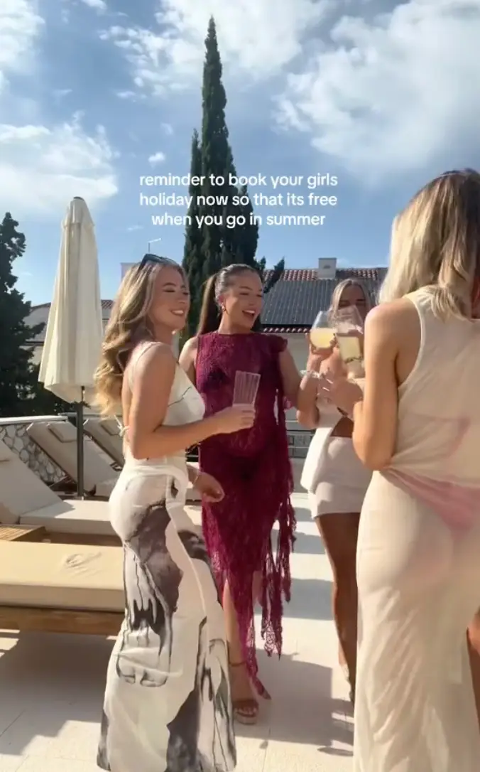 The TikToker showed off her Croatian holiday online.