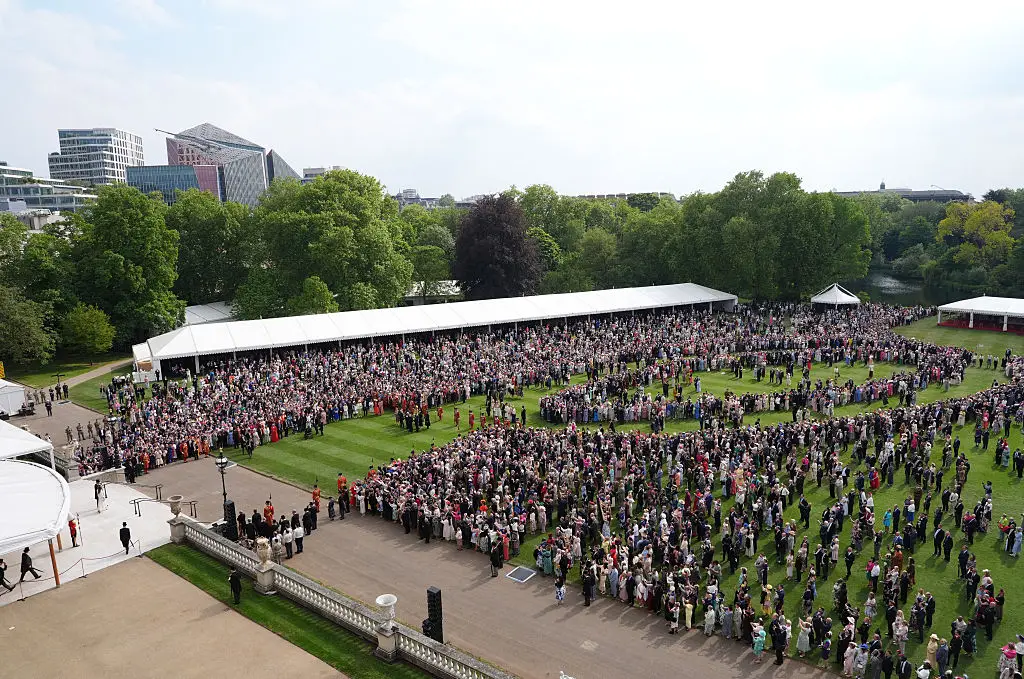 A whopping 27,000 cups of tea were thought to be brewed for the event (JONATHAN BRADY/Getty Images)