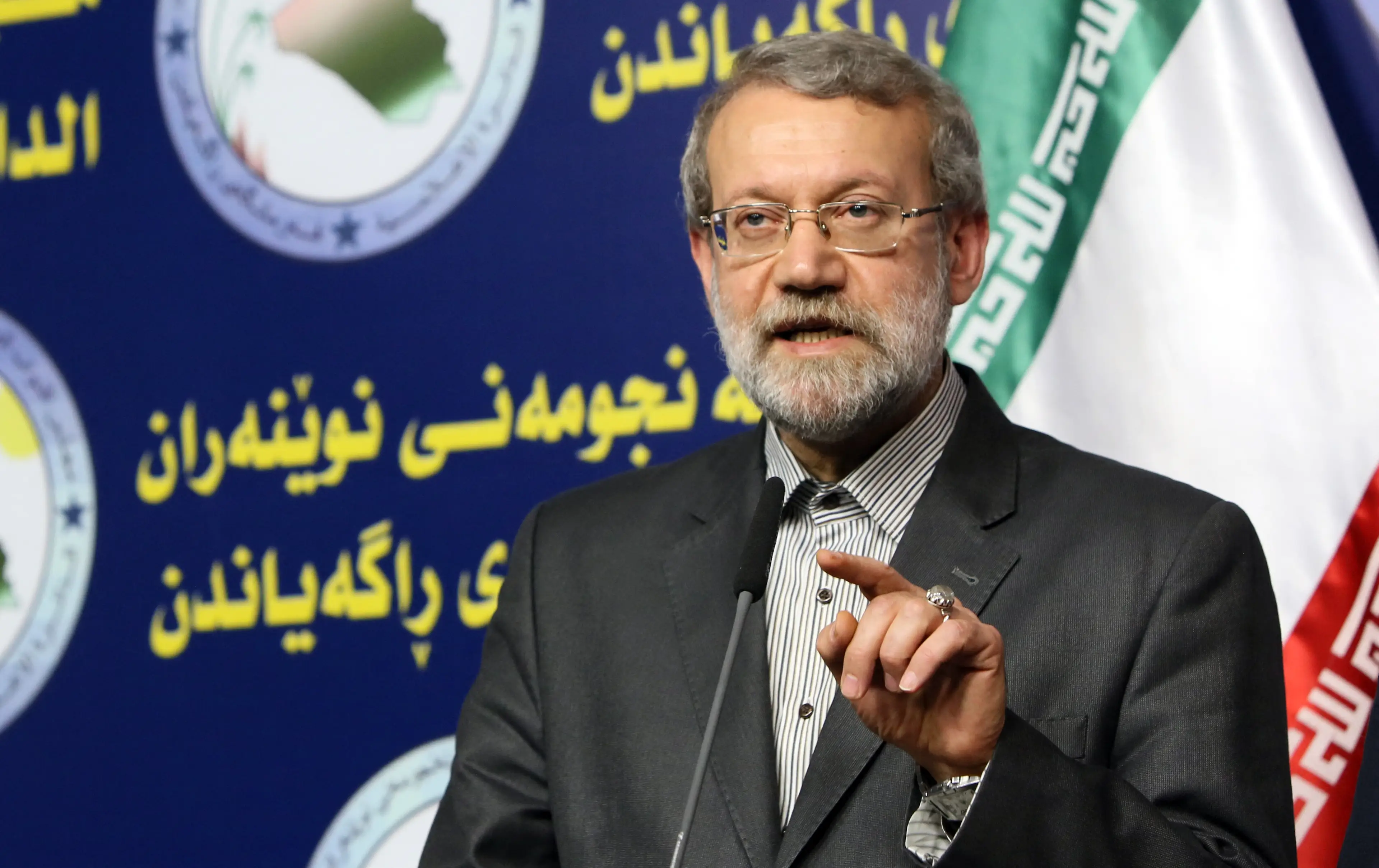 Larijani claimed Iran 'will not negotiate' with the US (ALI AL-SAADI/AFP via Getty Images)