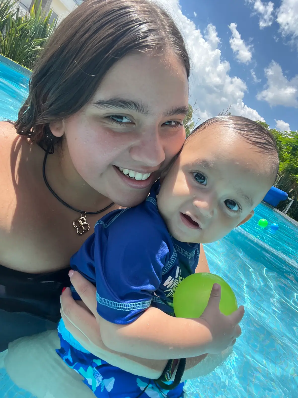 Vivian gave birth to a baby boy.