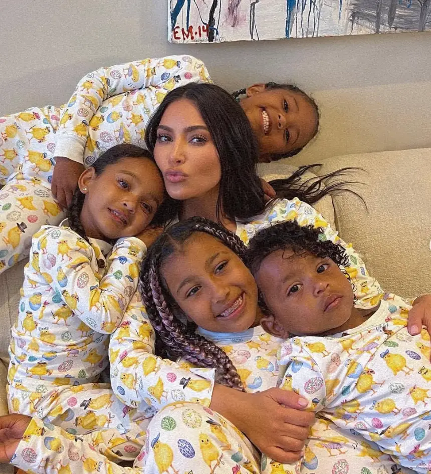 West and Kardashian, who were married between 2014 to 2022, share four children together (Instagram/@kimkardashian)