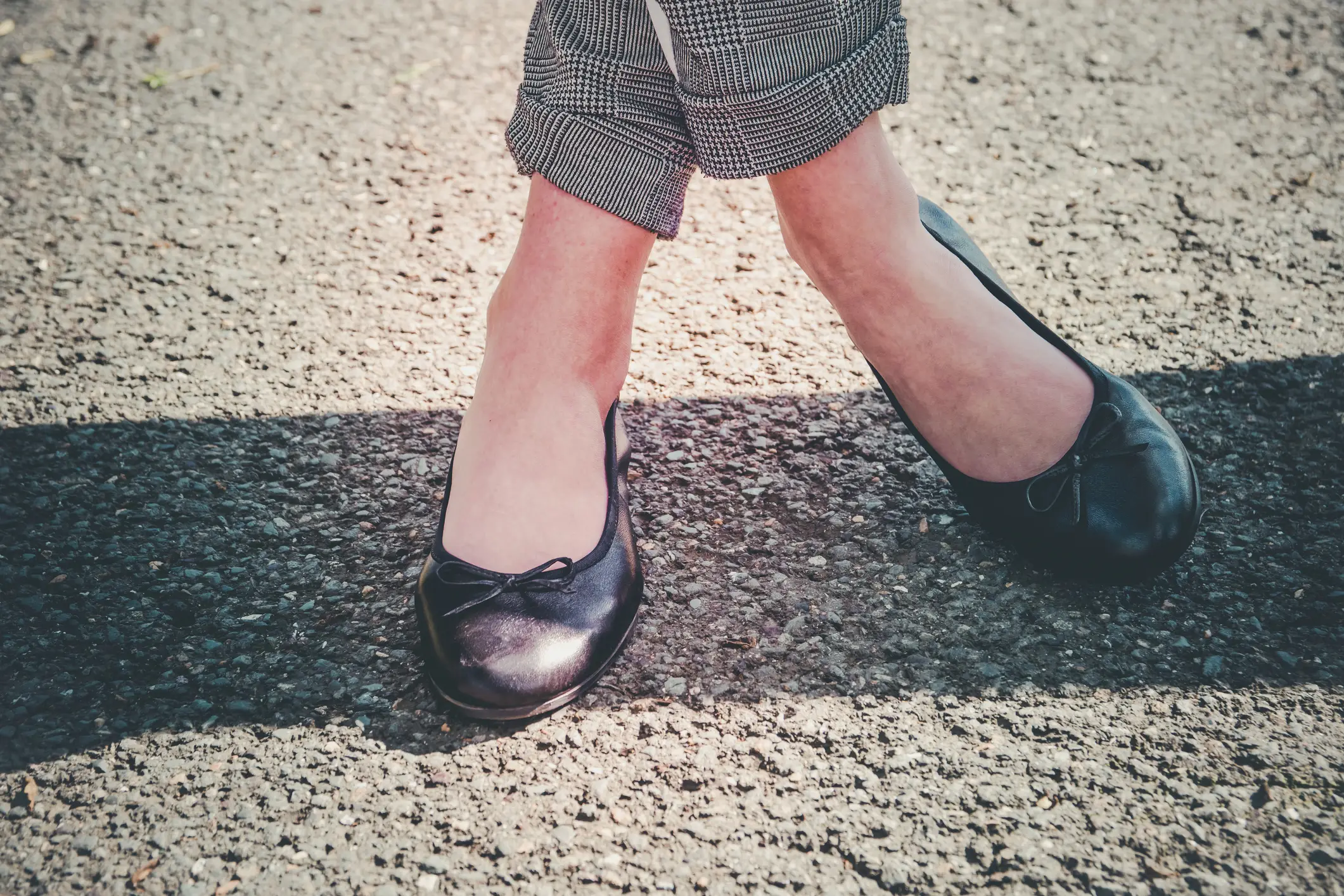The inside of a sweaty ballet flat can provide almost ideal conditions for bacteria (Getty Stock Images)